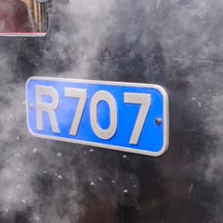 R707 numberplate