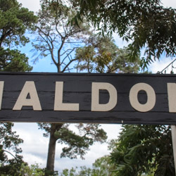 Maldon station sign